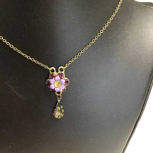 Michal Negrin Jewelry - Michal Negrin Crystal Flower Necklace